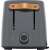 Stelton X-222-1 toaster, grey, 2 slice, front view, with controls