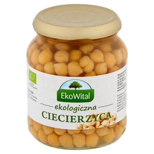 Ekowital bio csicseriborsó sós lében, 350g üveg - Konzerv