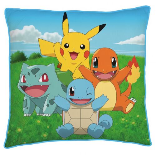 Pokémon párna Pikachuval, Charmanderrel, Squirtle-lel és Bulbasaurral