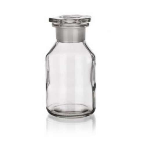 Fľaša na prášok okrúhla biela so širokým hrdlom 100 ml