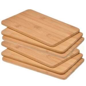 Set plăci de tăiat din bambus, 6 piese, 22 x 14 cm