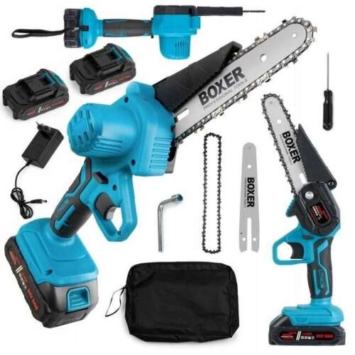 Boxer Akkus mini láncfűrész, ágvágó,  2 db Li-ion akkuval, 24 V
