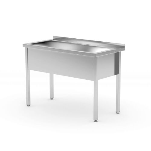 Asztal egymedencés mosogatóval – hegesztett kivitelben, HENDI, Profi Termékcsalád, 1000x600x(H)850mm 149484004 - Mosogatótálca