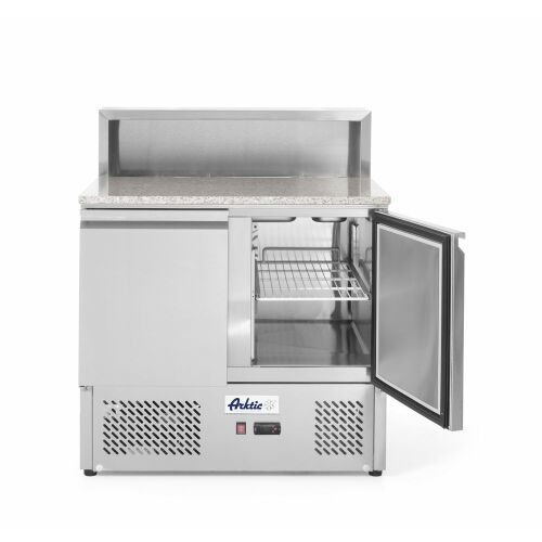Kétajtós pizza munkaasztal 300L, Arktic, 230V/310W, 900x700x(H)1110mm 149488877 - Munkaasztal