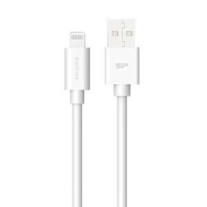 Cablu Silicon Power Boost Link USB A la Lightning, 1 metru, alb - Cabluri de date