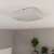 Avide Desdemona 28x28 cm LED ceiling lamp, white, installed in a room
