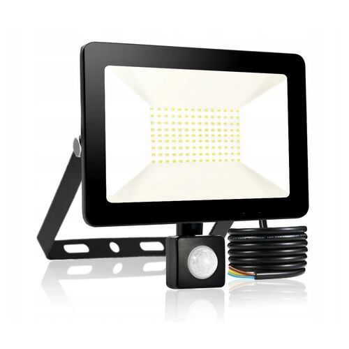20W-os LED reflektor mozgásérzékelővel, ferde nézet - Mozgásérzékelős lámpa