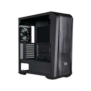 Cooler Master MasterBox 500 Midi Tower Computergehäuse, schwarz, Seitenansicht - Computergehäuse
