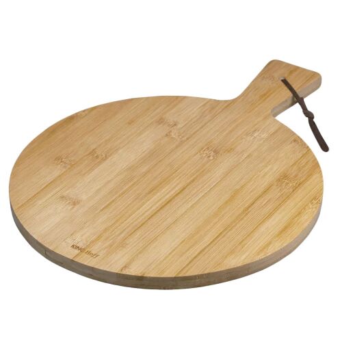 KINGHOFF 30cm Bambusz Pizza Tálca Akasztóval 