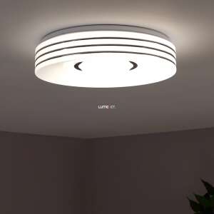 Lampa sufitowa LED z efektem kryształu z chromowanymi paskami (Helios) w użyciu - Lampy i oświetlenie