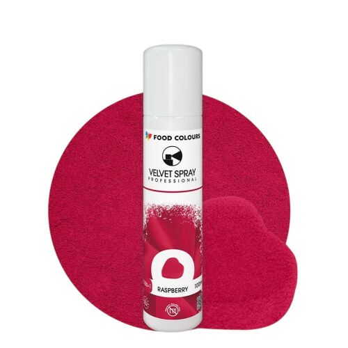 Málnás ételfesték bársonyos velúr spray 100 ml Málna