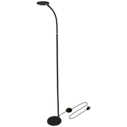 Black LED floor lamp with foot switch, Angel brand