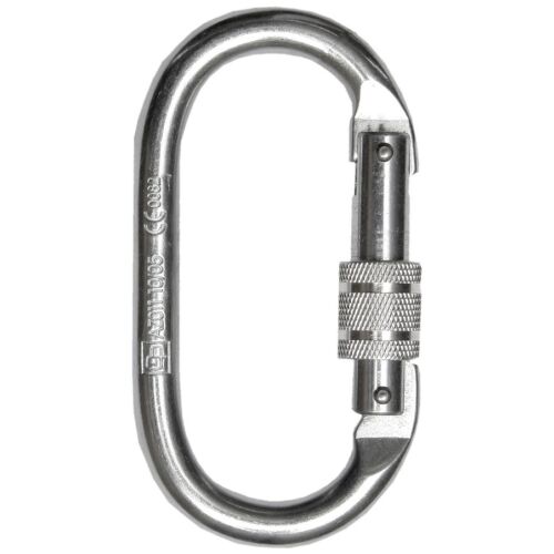 CADO 18mm Csavarzáras Karabiner, horganyzott acél, 23kN terhelhetőség - Karabíner