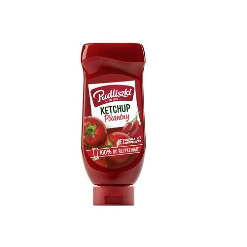 Pudliszki Csípős Ketchup 700g, pikáns paradicsomszósz - Ketchup