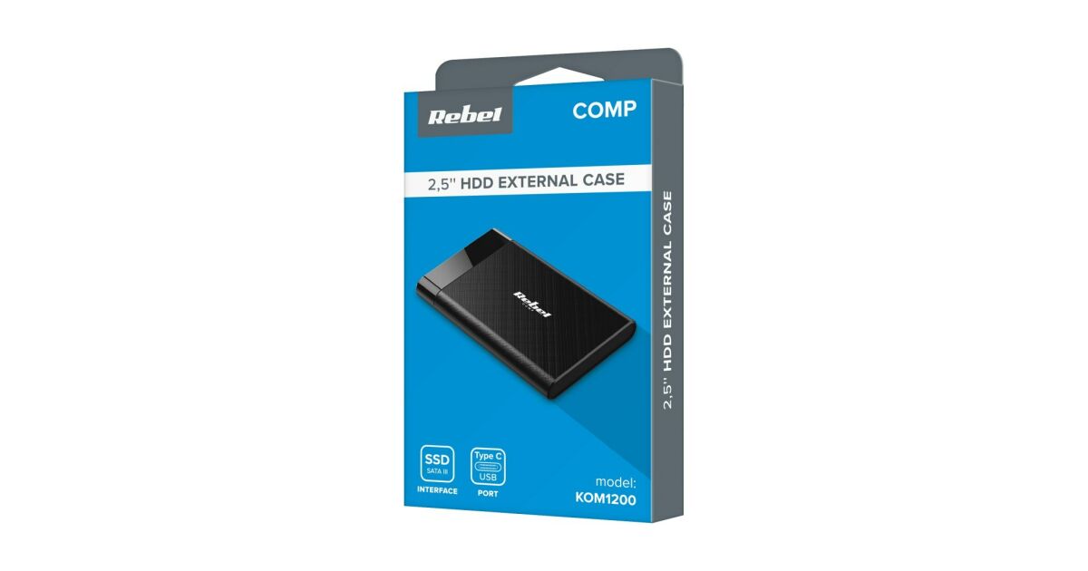 2,5-os SATA USB C 3.1 Rebel alumínium merevlemezház | Pepita.hu