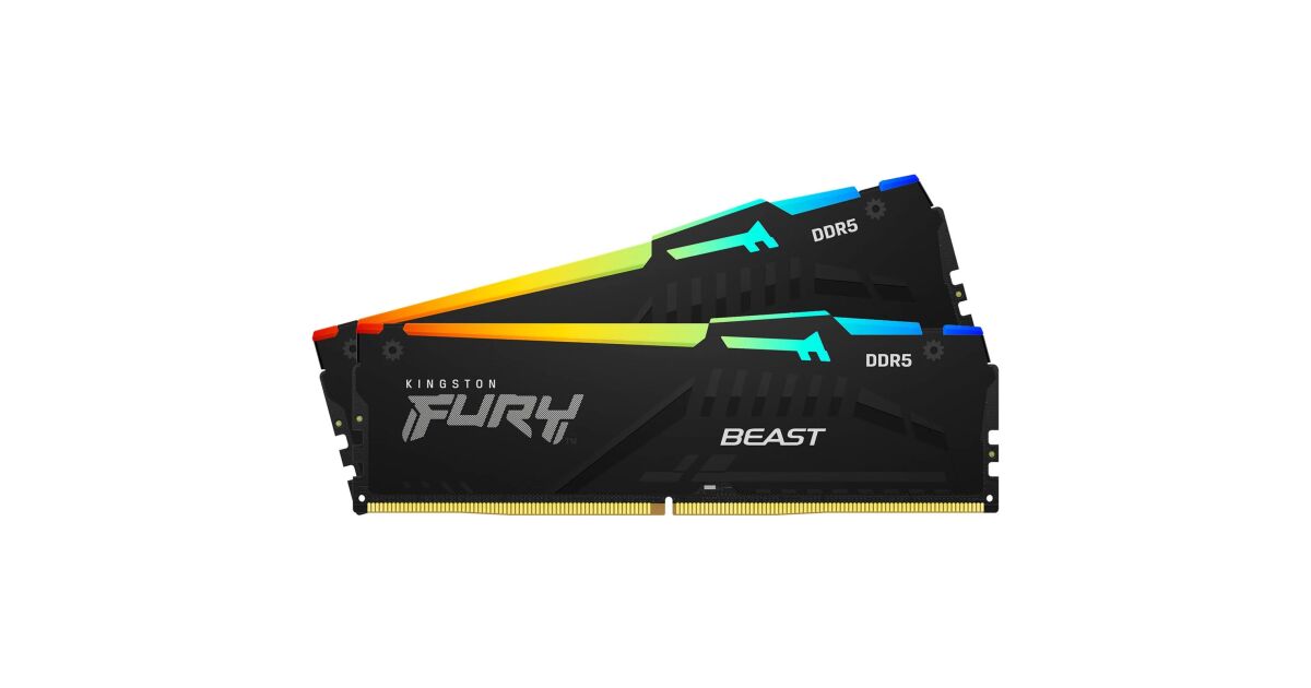 Kingston 32GB / 5600 Fury Beast RGB DDR5 RAM KIT (2x16GB) | Pepita.hu