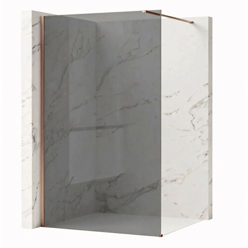 Zuhanyfal Rea Flexi Grey / Brush Copper 120 168646287 - Otthon és kert