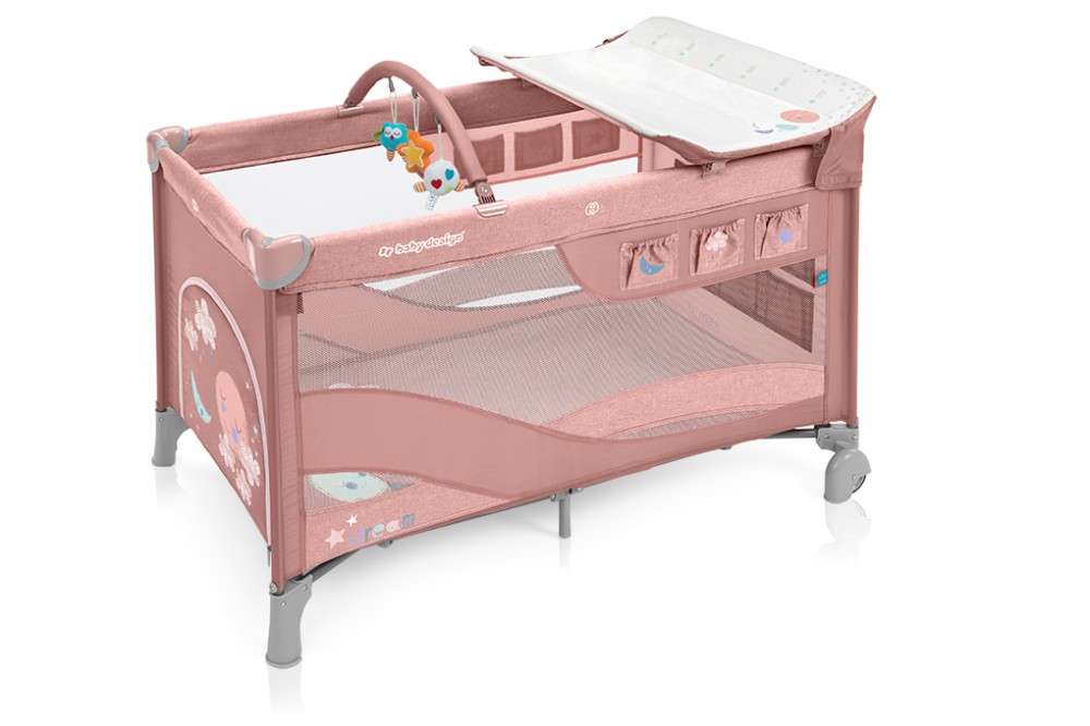 Baby Design Dream multifunkciós Utazóágy - rózsaszín 2019