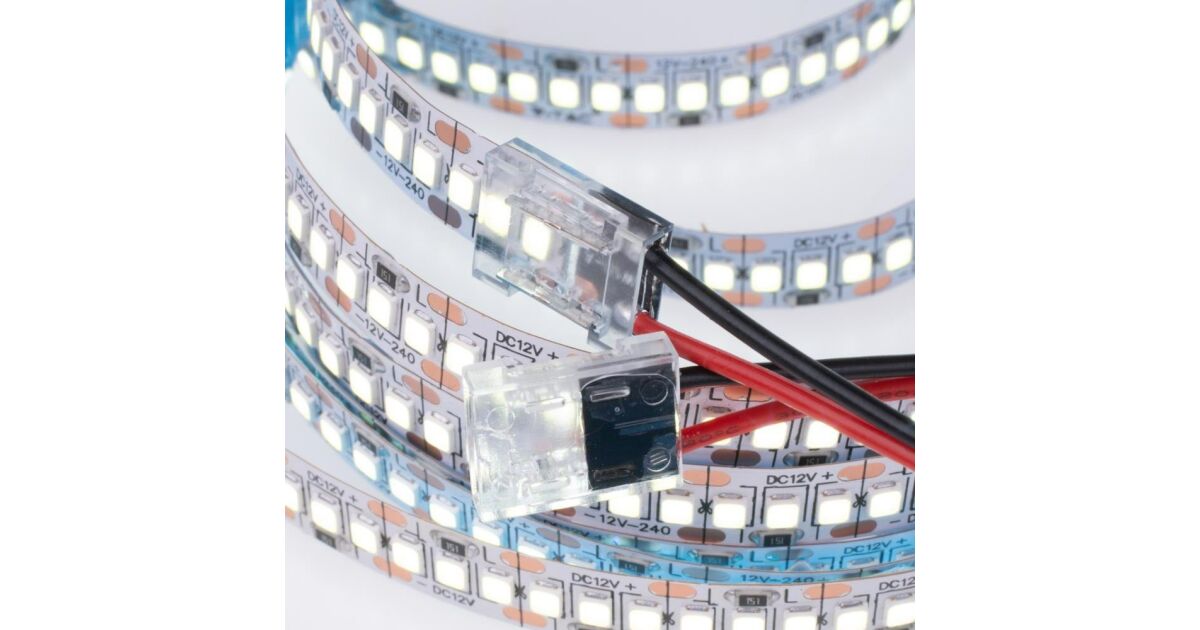 V-TAC LED szalag csatlakozó átlátszó szalag-vezeték-szalag sűrű/normál ...