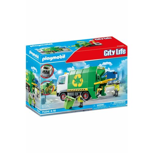Playmobil City Life Újrahasznosító teherautó 71234 játékszett csomagolása - Playmobil játék
