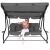 Woman relaxing on Springos Linda 4-seater garden swing bed