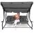 Woman relaxing on Springos Linda 4-seater garden swing bed
