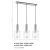 Sardo PND-5581-3-BRO+AMB Italux függőlámpa 149680522