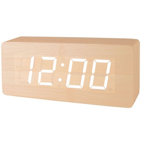 XONIX GHY-006YK 3 fa digitális ébresztőóra 12:00-t mutat - Ébresztőóra