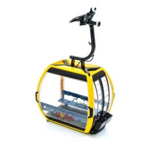 10 személyes Omega V Gerlos Zillertal kabin modell, sárga és fekete, 1:32 méretarány - Omega