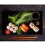 TMK ArtDeko papagájos üveg vágódeszka, mint sushi tálca