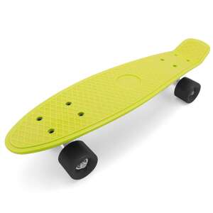 SP Penny board - Lemon, жълта пластмасова скейтборд, 21,6 инча дължина, 5,7 инча ширина, 3,7 инча височина, лагери ABEC-7, 60mm колела - Скейтбординг