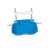 Intex pool foot wash, blue, attached to ladder, bottom view
