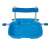 Intex pool foot bath, blue, with ladder attachment, front view