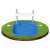 Intex pool foot bath, blue, with ladder attachment, front view