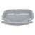 Intex pool foot bath, grey, front view