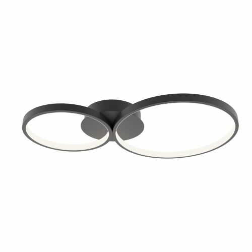 Italux MAVER SPL-20452-2-BK fekete LED mennyezeti lámpa, modern design - Mennyezeti lámpa