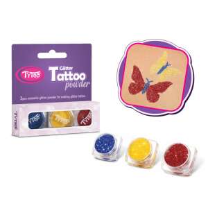 TyToo Csillámpor Szett - Tengerkék, Citromsárga, Piros - 3 x 2,5 ml