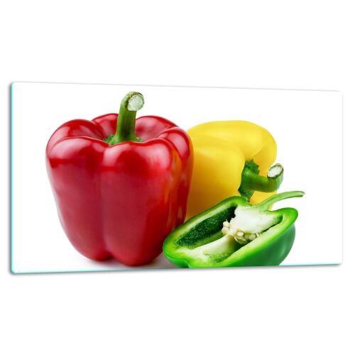 ÜVEG TÁNYÉR VÁGÓDESZKA 52x30 PAPRIKA üveg vágódeszka - Vágódeszka