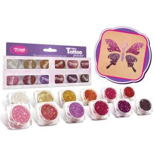 Glitter Powder Set 12 x 2.5 ml Selection of the Most Beautiful Warm Colors