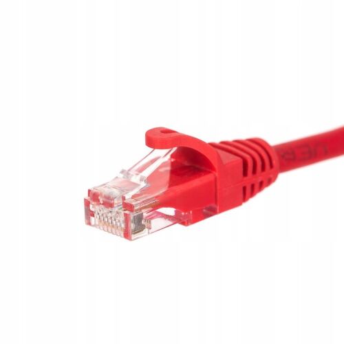 RJ45 patchcord, Netrack öntött borítás, cat. 5e UTP, 3m piros 149760450 - Patch kábel