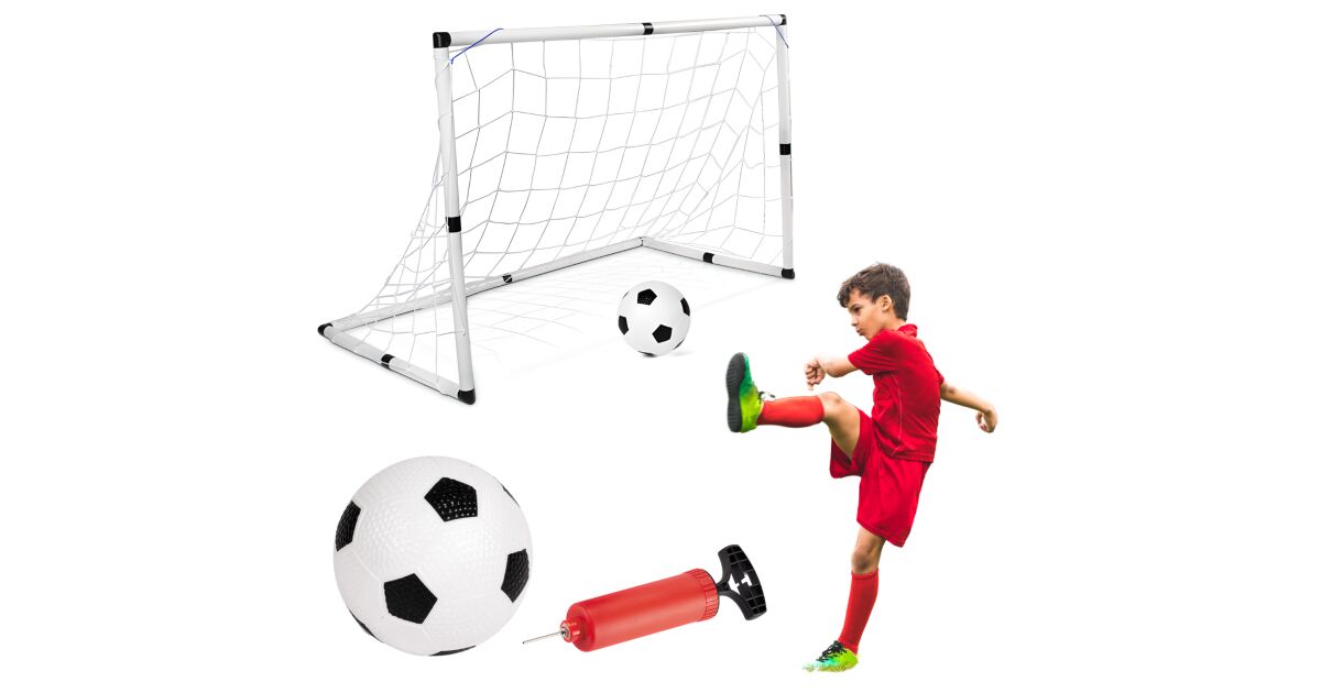 Gyerek foci kapu labda pumpa szett kis focista | Pepita.hu
