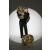 Disco gömb függő dekoráció, arany, 30 cm 149781577