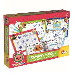Cocomelon Rajziskola, rajzoló készlet 4 törölhető táblával, 4 filctollal és füzettel - CoComelon