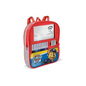 Rucsac set creativ Patrula Cățelușilor cu markere, carte de colorat și ștampile cu Chase - Mancs Őrjárat
