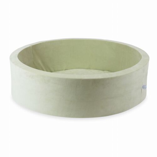 Mimii világos menta bársony labdamedence 110x30 cm golyók nélkül - Babajáték