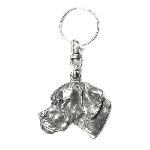 Pointer I - ezüstözött kutyás kulcstartó, táskadísz, hátizsák medál, Art-Dog 149933441 - Kulcstartó