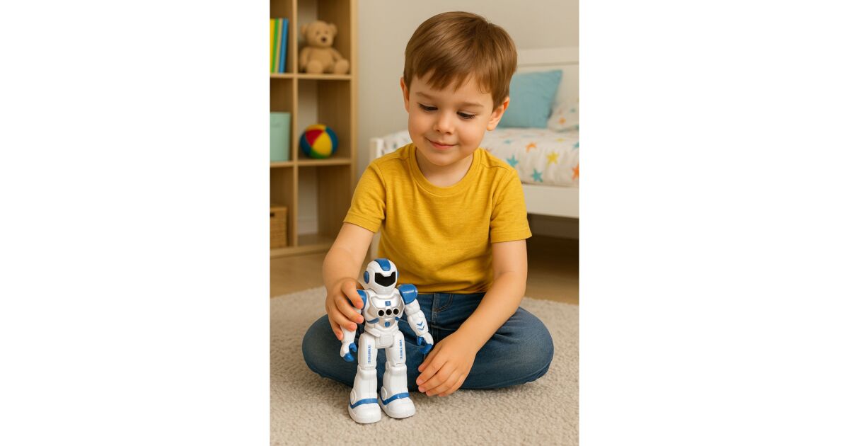 Remote Controlled Educational Robot RC Talking Dancing Lights Sounds ...