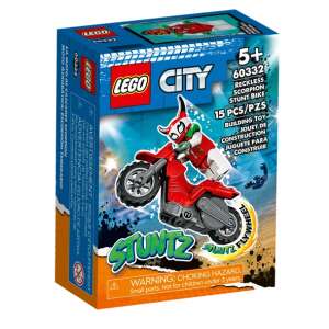 LEGO® Vakmerő skorpió kaszkadőr motorkerékpár 60332 43608495 LEGO City