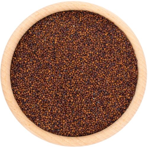 Vörös quinoa fa tálban, nyers - Gabonaféle
