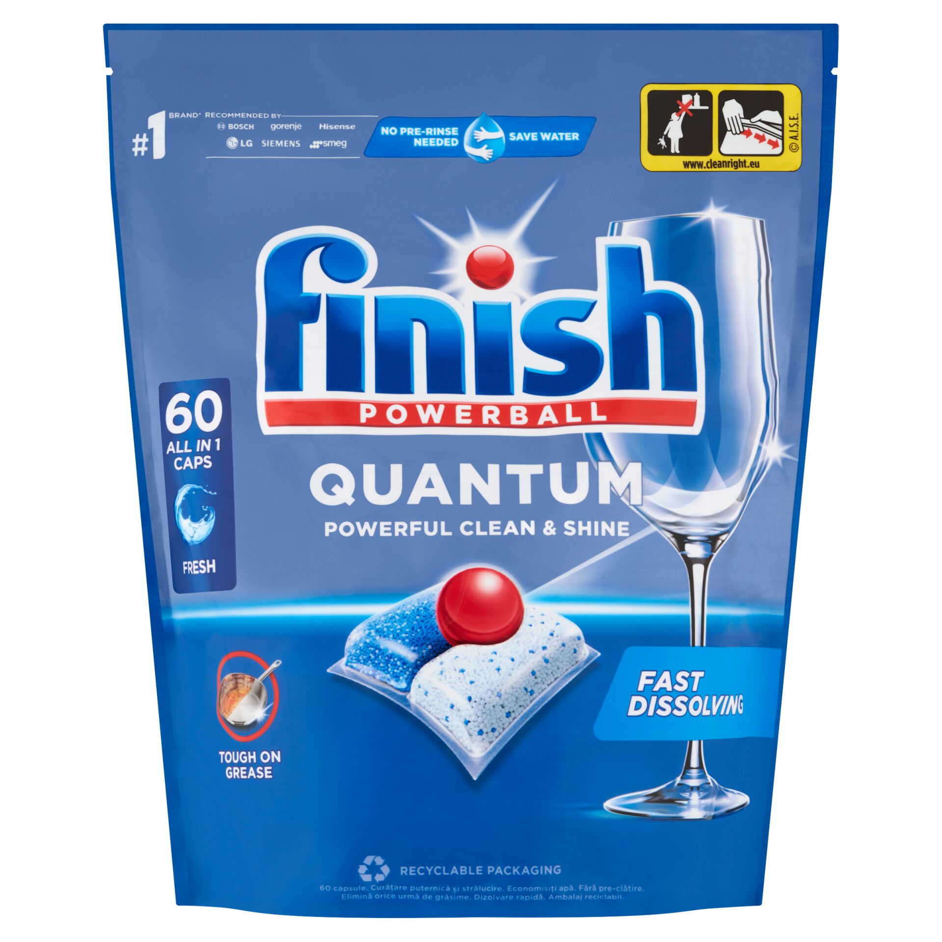 E-shop Finish Quantum All in 1 Regular Kapsuly do Umývačky riadu, 60 ks...
